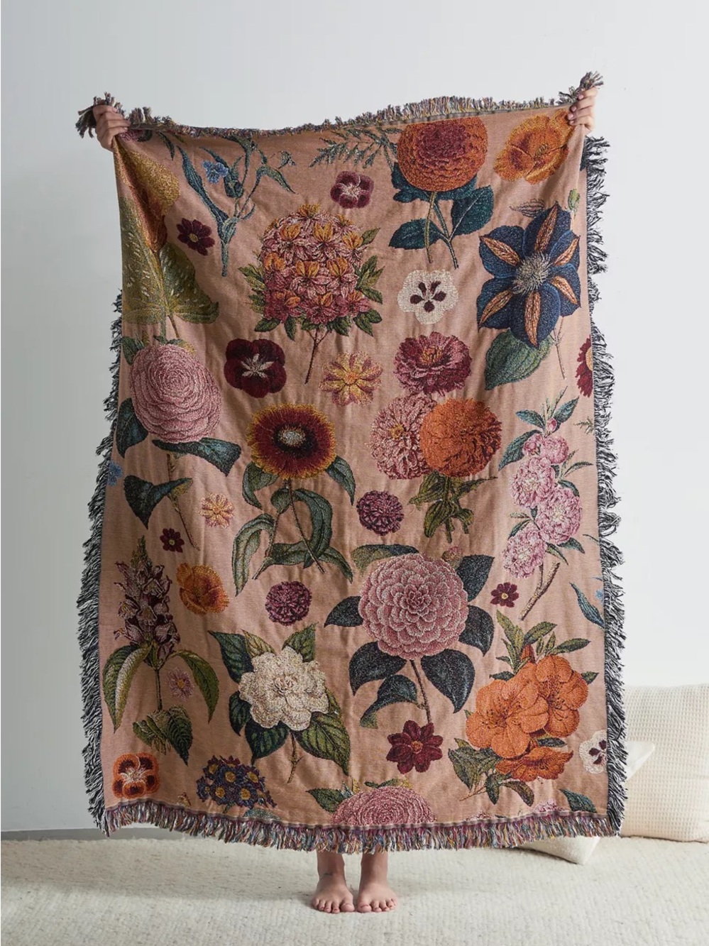 Valley Cruise Press Wildflower Woven Throw Blanket
